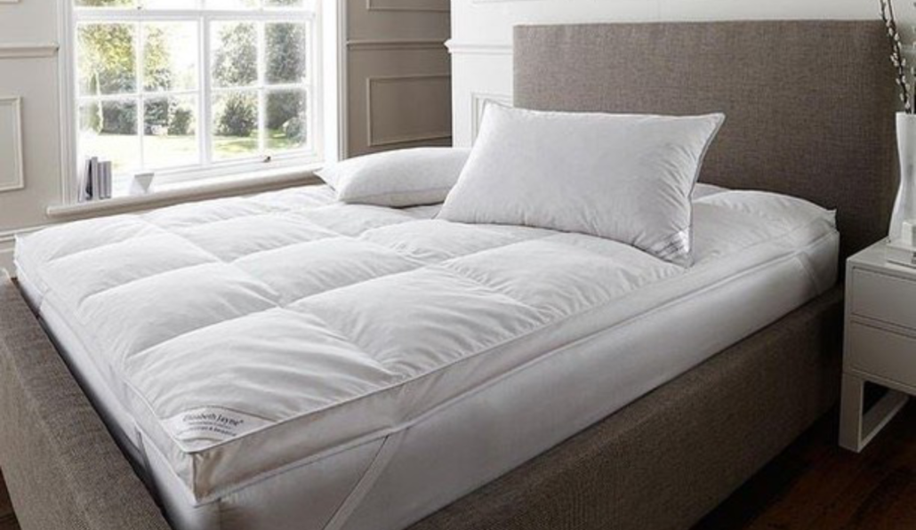 comforter as mattress topper